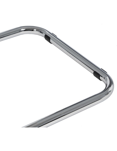 Chaise vintage en Métal Argenté Abs Gris Brillant Senda (Lot de 4) - 12