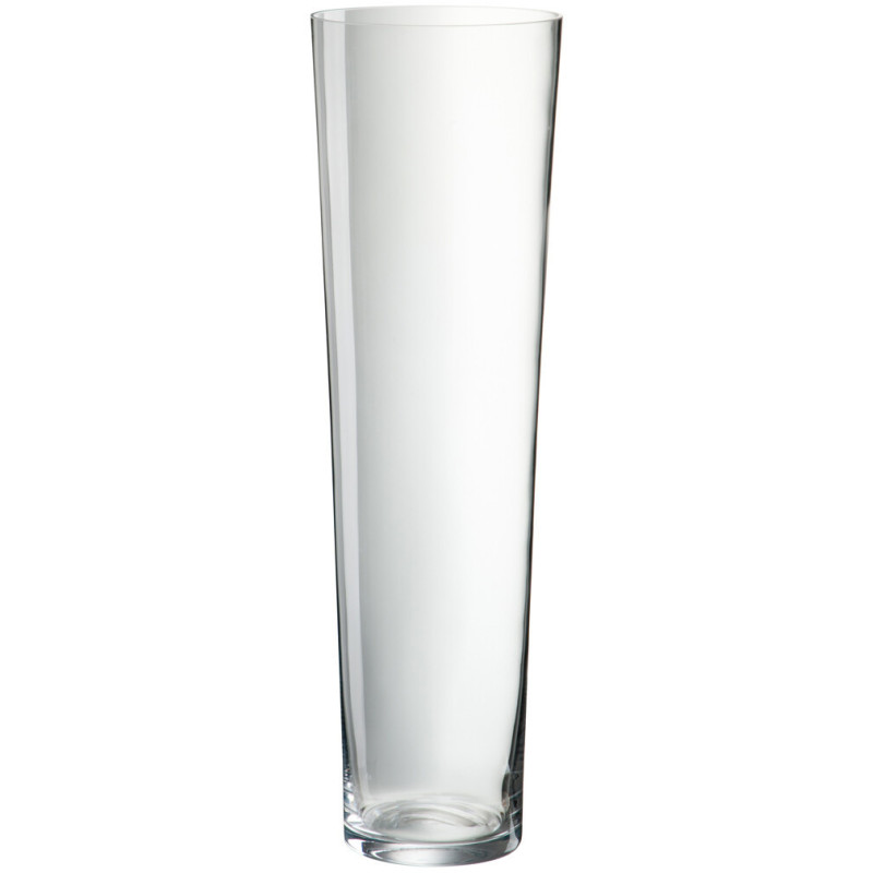 Vase Conique XL Hauteur 60 cm en Verre Transparent Atmos - 1