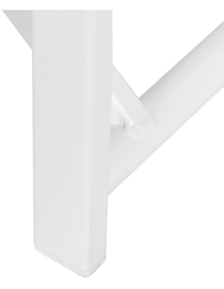 Fauteuil de jardin Metteur en scène pliant en Aluminium Blanc Textilène Vert Alejo (Lot de 2) - 14