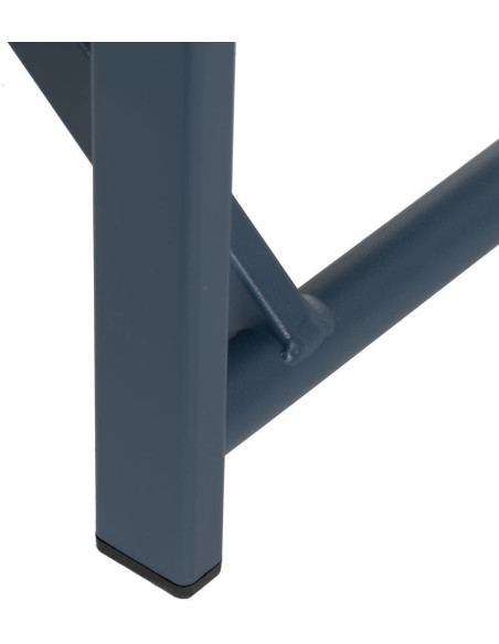 Fauteuil de jardin Metteur en scène pliant en Aluminium Textilène Bleu foncé Alejo (Lot de 2) - 14