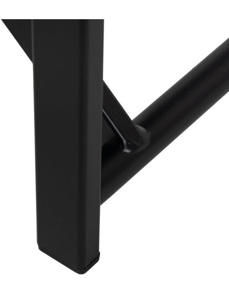 Fauteuil de jardin Metteur en scène pliant en Aluminium Textilène Noir Alejo (Lot de 2) - 14