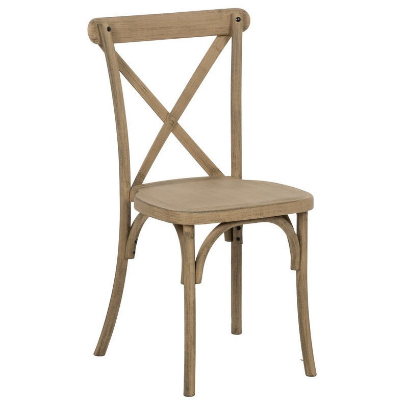 Chaise bistrot vintage en Polypropylène Naturel Liana (Lot de 2) - 1