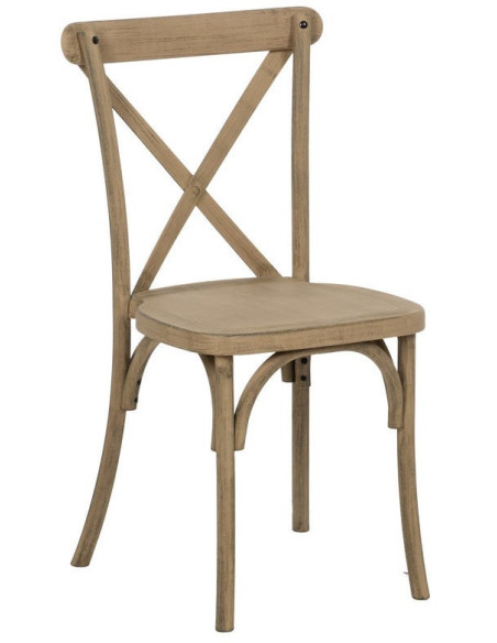 Chaise bistrot vintage en Polypropylène Naturel Liana (Lot de 2) - 1