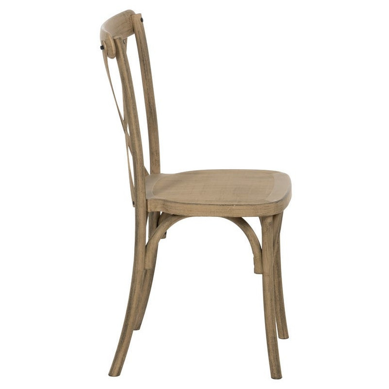 Chaise bistrot vintage en Polypropylène Naturel Liana (Lot de 2) - 3