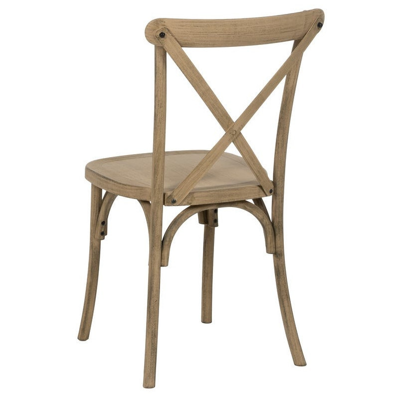 Chaise bistrot vintage en Polypropylène Naturel Liana (Lot de 2) - 4