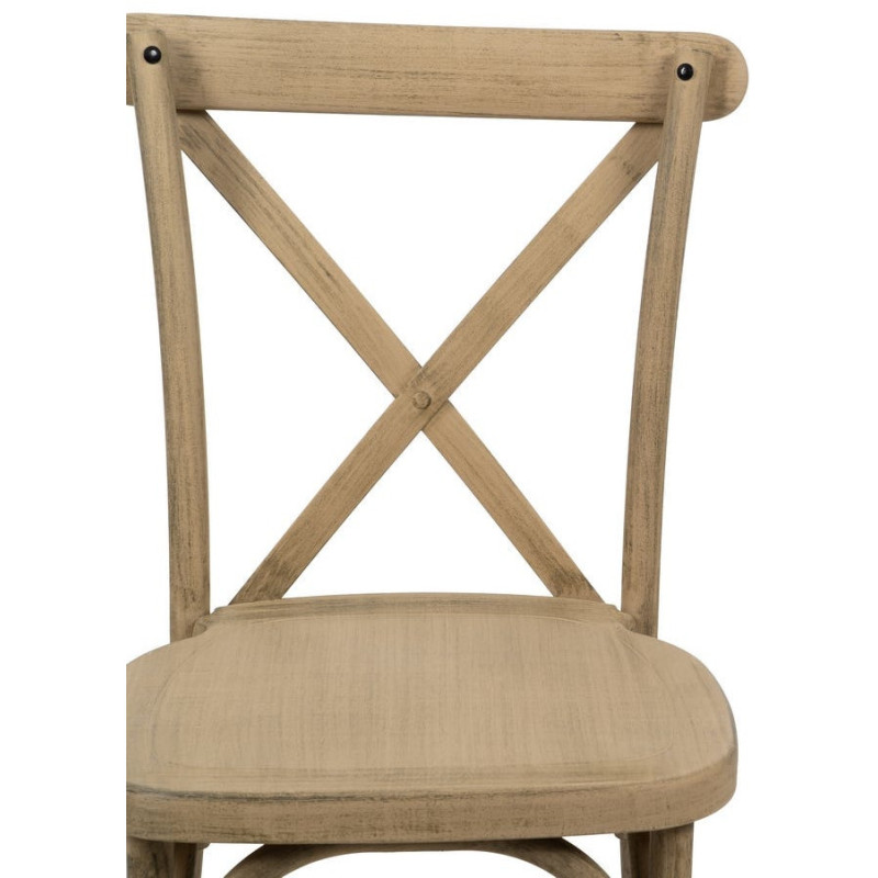 Chaise bistrot vintage en Polypropylène Naturel Liana (Lot de 2) - 5