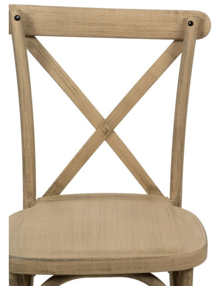 Chaise bistrot vintage en Polypropylène Naturel Liana (Lot de 2) - 5