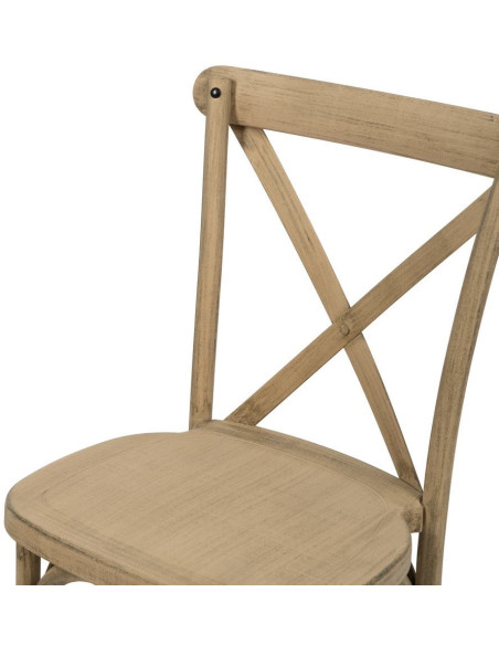 Chaise bistrot vintage en Polypropylène Naturel Liana (Lot de 2) - 6