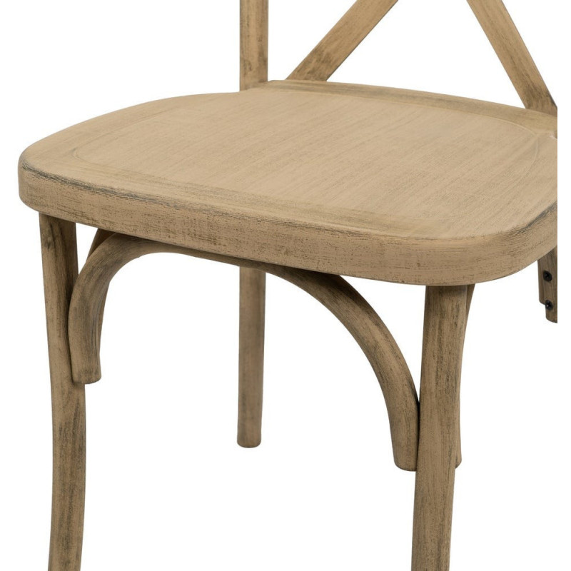 Chaise bistrot vintage en Polypropylène Naturel Liana (Lot de 2) - 9