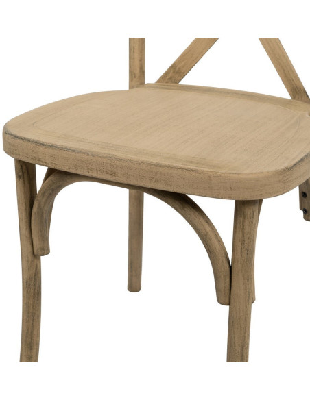 Chaise bistrot vintage en Polypropylène Naturel Liana (Lot de 2) - 9