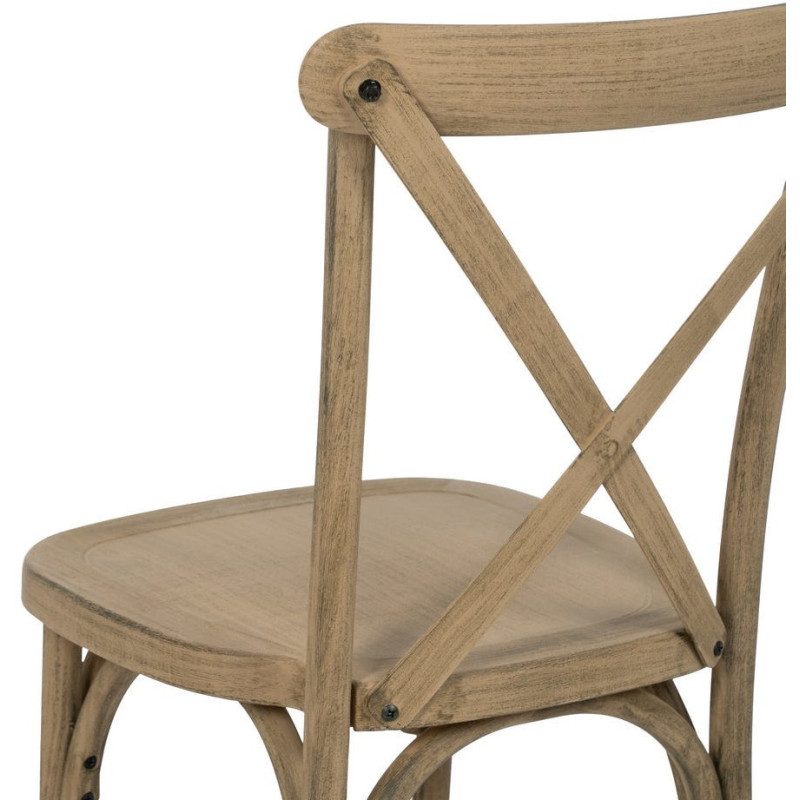 Chaise bistrot vintage en Polypropylène Naturel Liana (Lot de 2) - 10