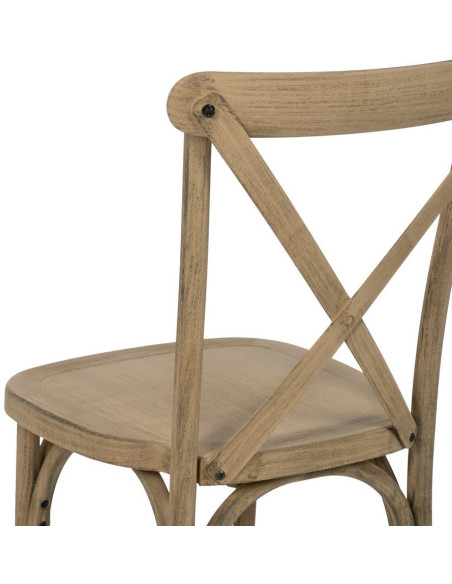 Chaise bistrot vintage en Polypropylène Naturel Liana (Lot de 2) - 10