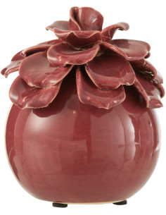 Objet déco à poser Fleur en Céramique Rose Floralis - 1