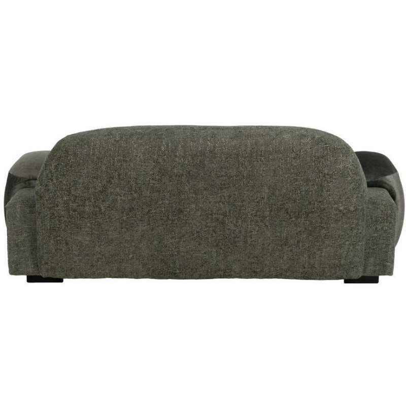 Canapé moderne chic 2 places en Tissu Vert Bois MDF Melvin - 4