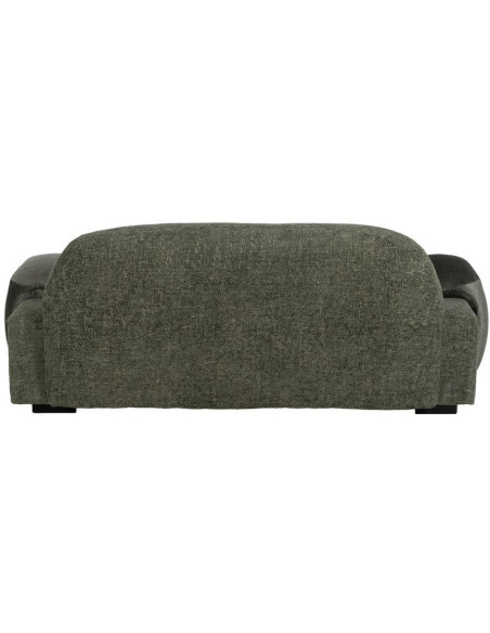 Canapé moderne chic 2 places en Tissu Vert Bois MDF Melvin - 4