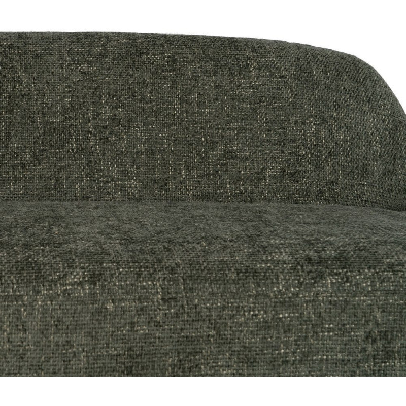 Canapé moderne chic 2 places en Tissu Vert Bois MDF Melvin - 6