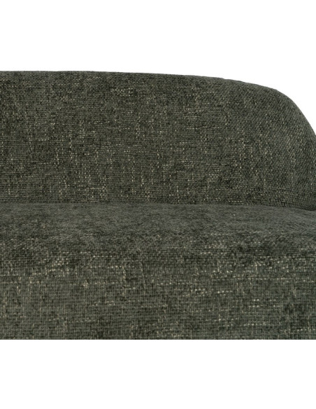 Canapé moderne chic 2 places en Tissu Vert Bois MDF Melvin - 6