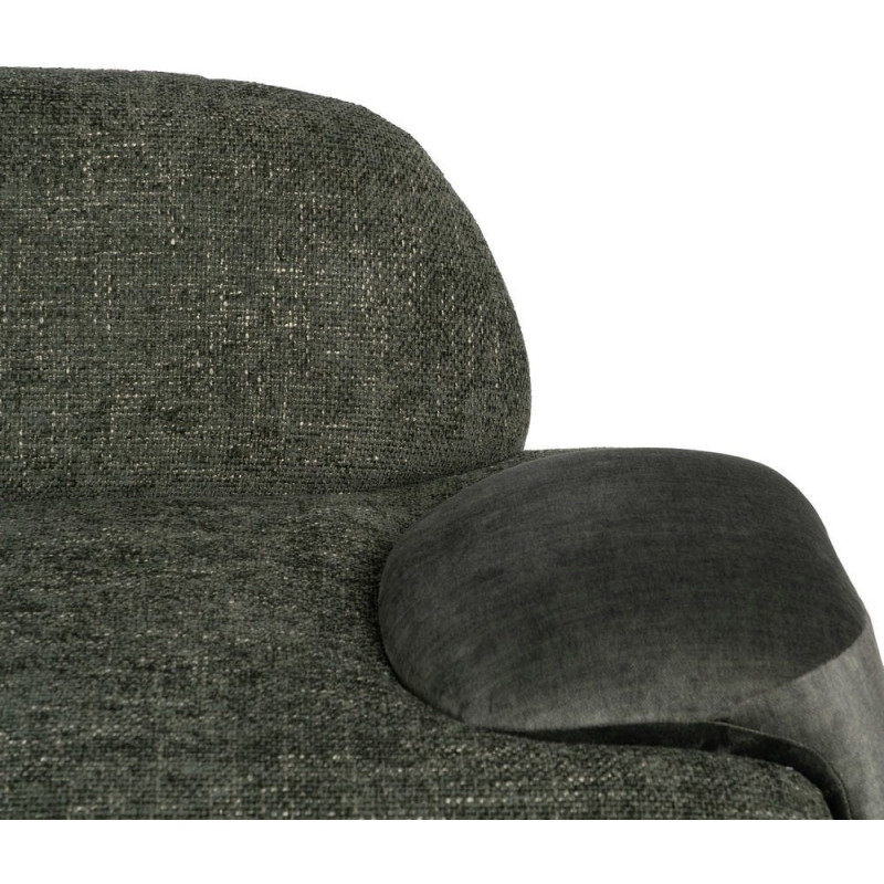 Canapé moderne chic 2 places en Tissu Vert Bois MDF Melvin - 7