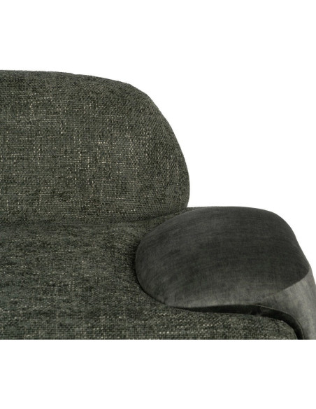 Canapé moderne chic 2 places en Tissu Vert Bois MDF Melvin - 7