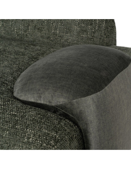 Canapé moderne chic 2 places en Tissu Vert Bois MDF Melvin - 8