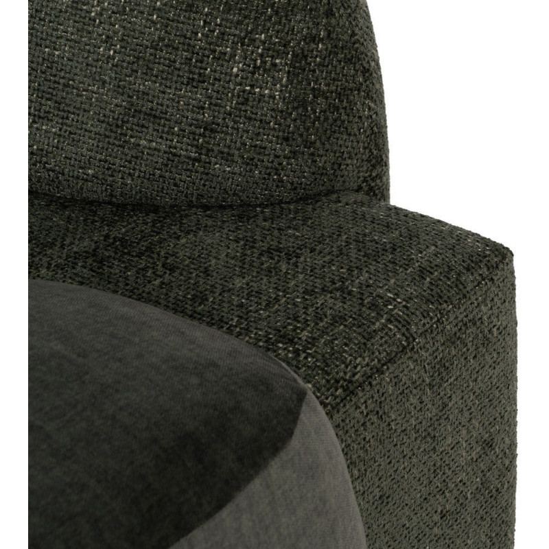 Canapé moderne chic 2 places en Tissu Vert Bois MDF Melvin - 9