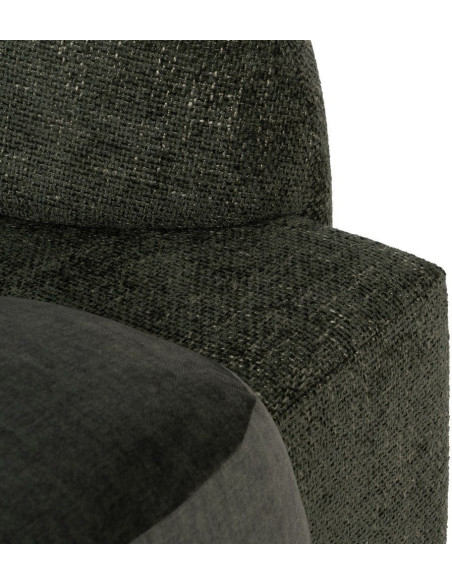 Canapé moderne chic 2 places en Tissu Vert Bois MDF Melvin - 9