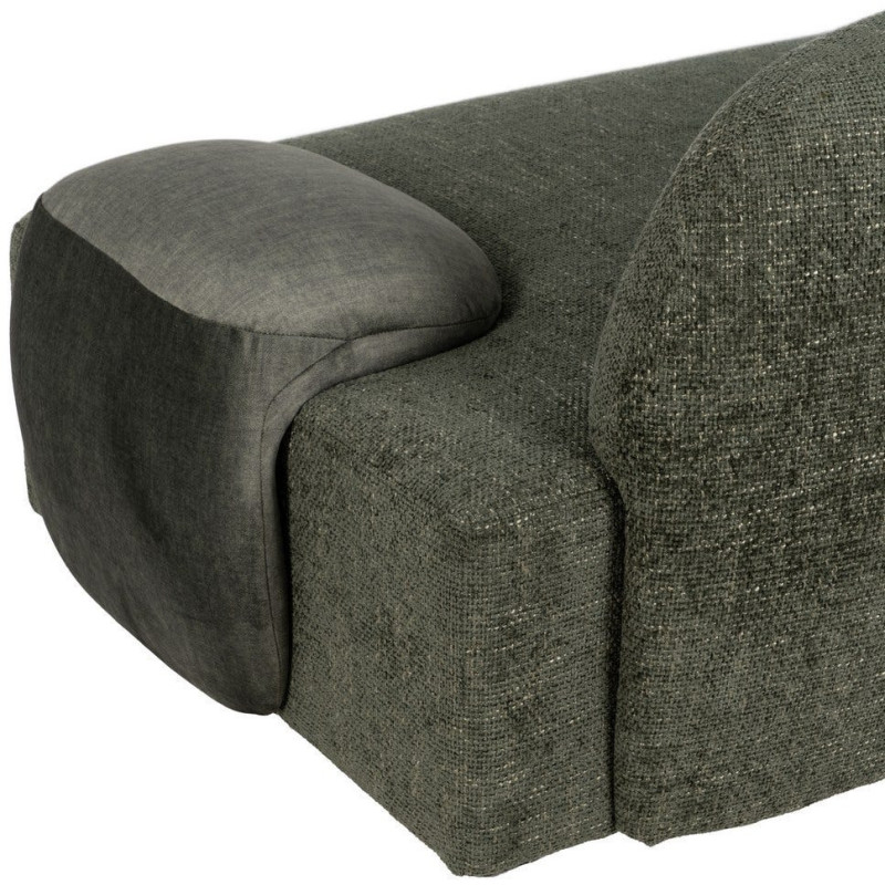 Canapé moderne chic 2 places en Tissu Vert Bois MDF Melvin - 11