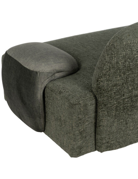 Canapé moderne chic 2 places en Tissu Vert Bois MDF Melvin - 11