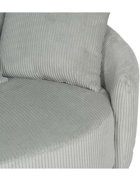 Canapé moderne 3 places en Velours côtelé Gris clair Bois MDF Timo - 8