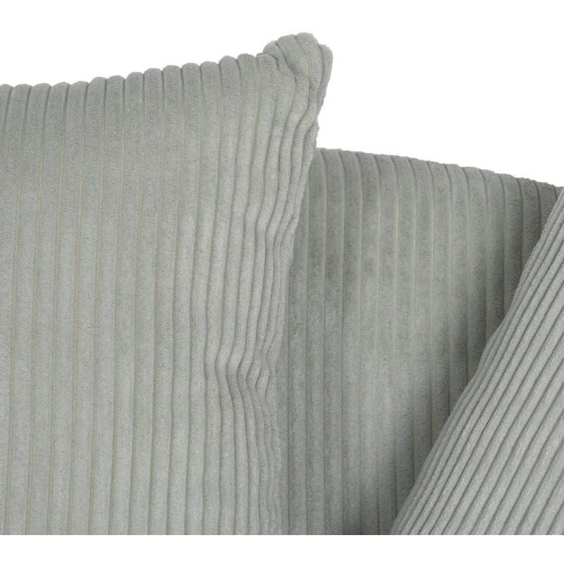 Canapé moderne 3 places en Velours côtelé Gris clair Bois MDF Timo - 9