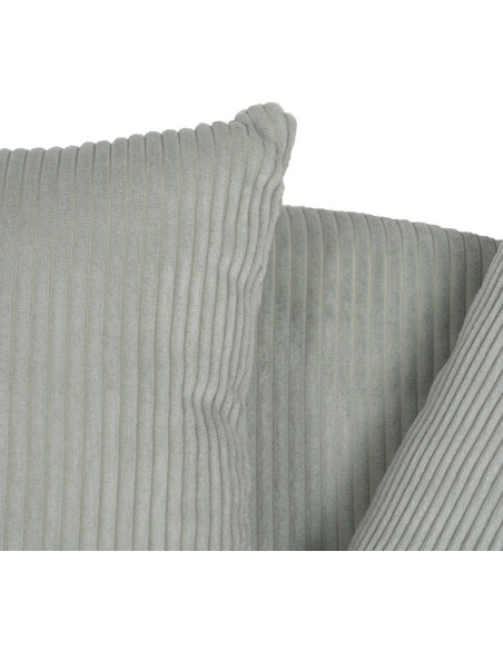 Canapé moderne 3 places en Velours côtelé Gris clair Bois MDF Timo - 9