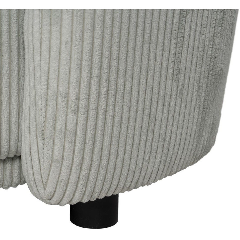 Canapé moderne 3 places en Velours côtelé Gris clair Bois MDF Timo - 14