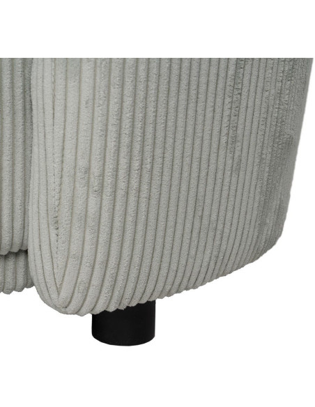 Canapé moderne 3 places en Velours côtelé Gris clair Bois MDF Timo - 14