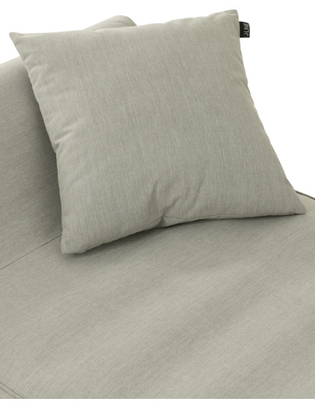 Coussin d'extérieur Carré 50x50 en Polypropylène Gris Luciano - 3