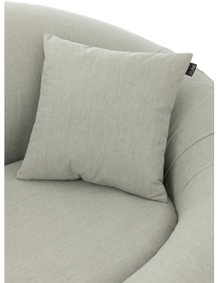 Coussin d'extérieur Carré 50x50 en Polypropylène Gris Luciano - 4