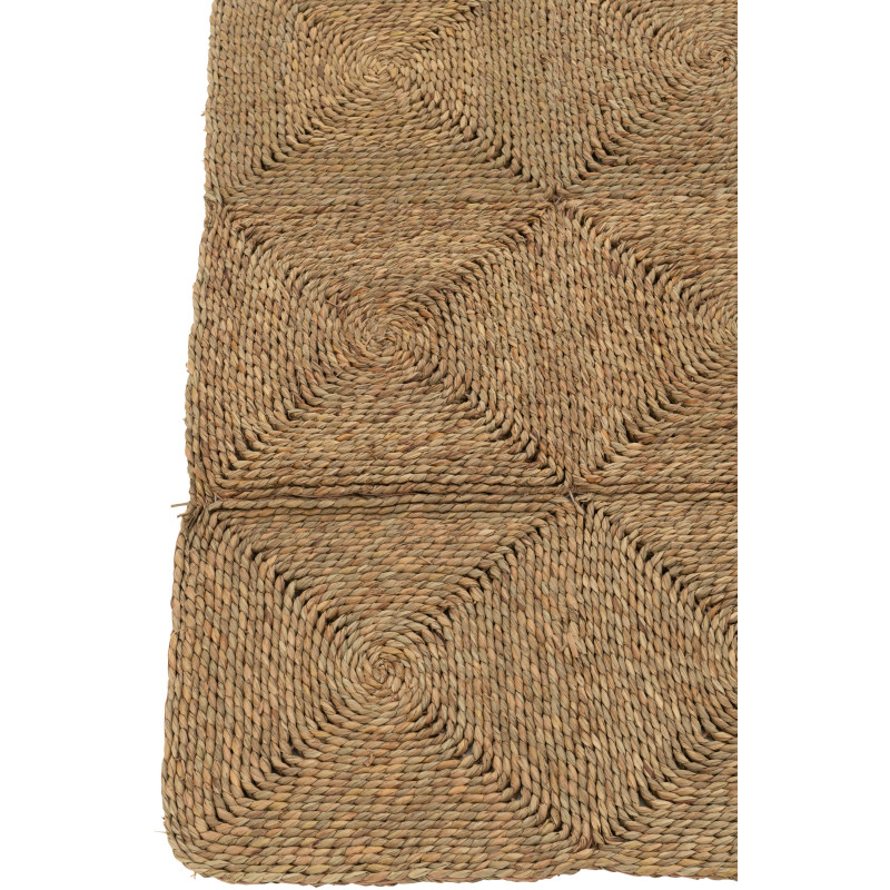 Tapis Rectangulaire 120x150 en Corde plastique Naturel Motif tissé Kanjiro - 3