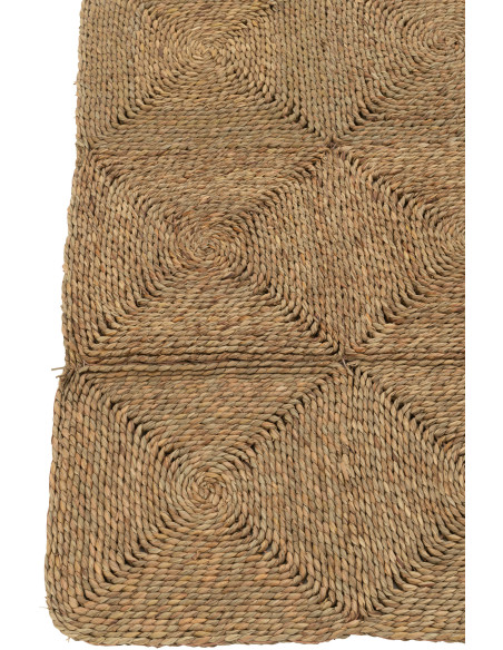 Tapis Rectangulaire 120x150 en Corde plastique Naturel Motif tissé Kanjiro - 3
