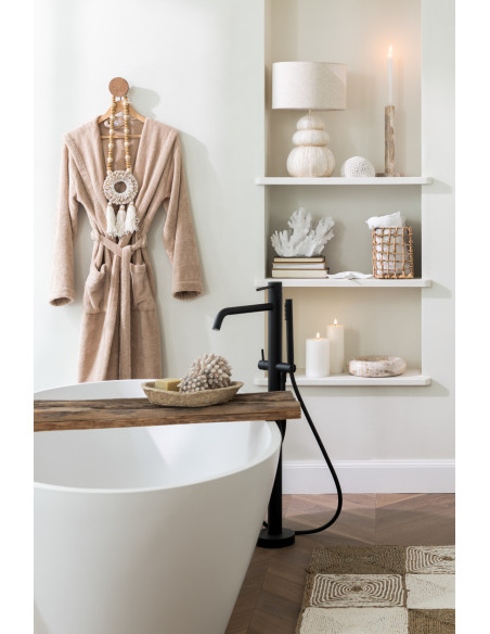 Tapis Rectangulaire 120x150 en Corde plastique Blanc Naturel Motif tissé Tahomar - 2