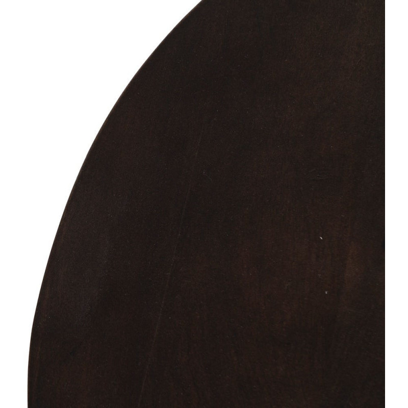 Table basse moderne Ronde en Bois de manguier Marron Elma - 2