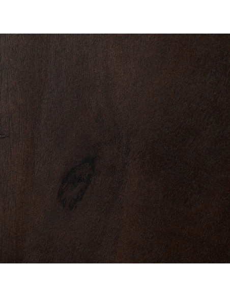 Table basse moderne Ronde en Bois de manguier Marron Elma - 3