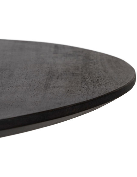 Table basse moderne Ronde en Bois de manguier Marron Elma - 4