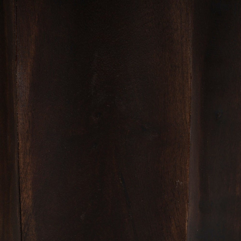 Table basse moderne Ronde en Bois de manguier Marron Elma - 5