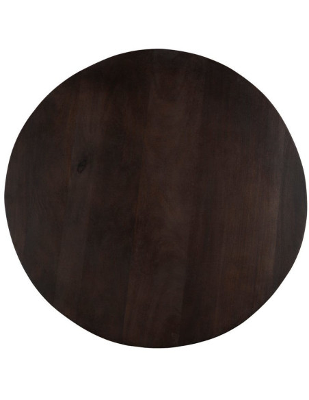 Table basse moderne Ronde en Bois de manguier Marron Elma - 6