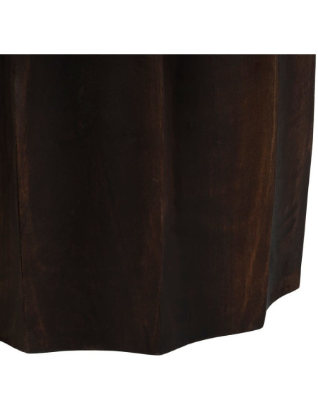 Table basse moderne Ronde en Bois de manguier Marron Elma - 7