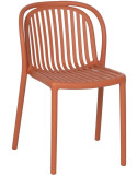 Chaise extérieure empilable polypropylène terracotta 51 x 57 x H78 cm Estia lot de 2