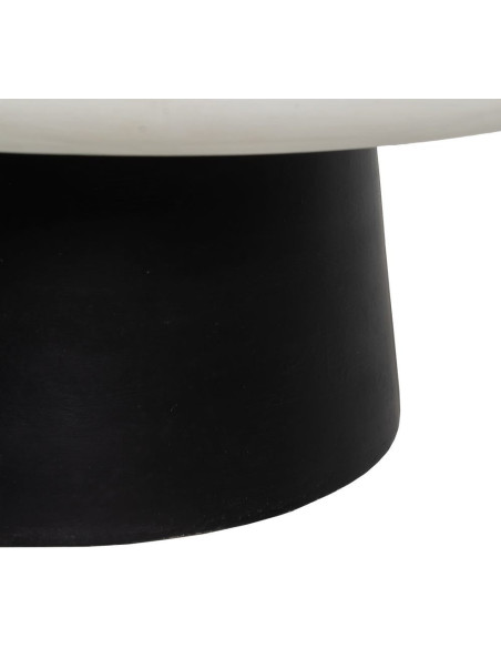 Table basse minimaliste Ronde en Magnésium Fibre de verre Blanc Noir Janira - 6