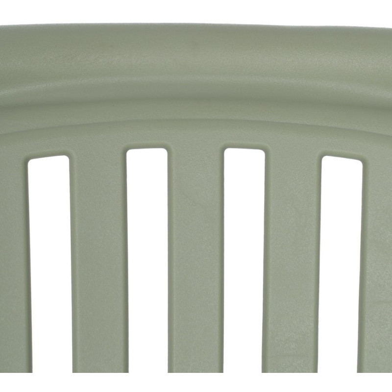 Chaise de jardin moderne en Polypropylène Vert Estia (Lot de 4) - 9
