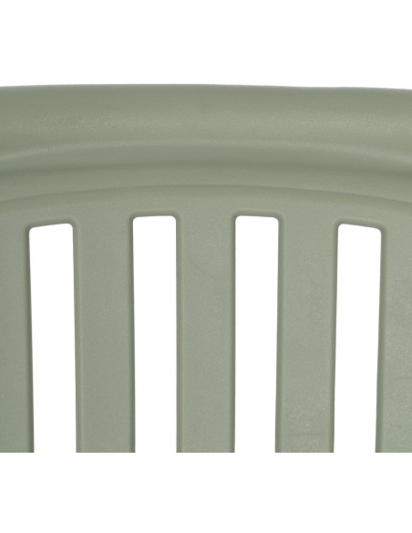 Chaise de jardin moderne en Polypropylène Vert Estia (Lot de 4) - 9