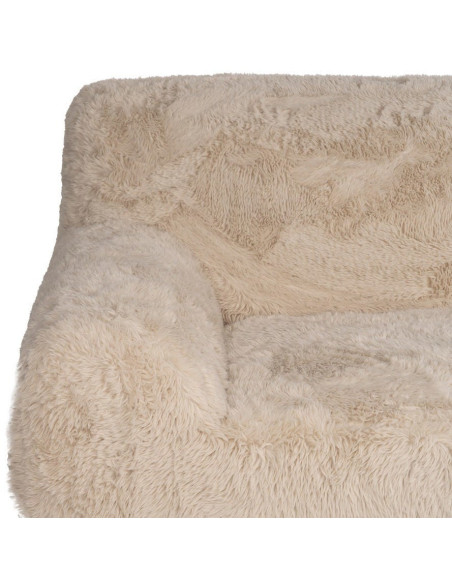 Canapé original Bouclette 3 places en Tissu Beige Bouclé Bois MDF Unai - 5