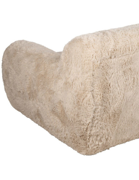 Canapé original Bouclette 3 places en Tissu Beige Bouclé Bois MDF Unai - 11